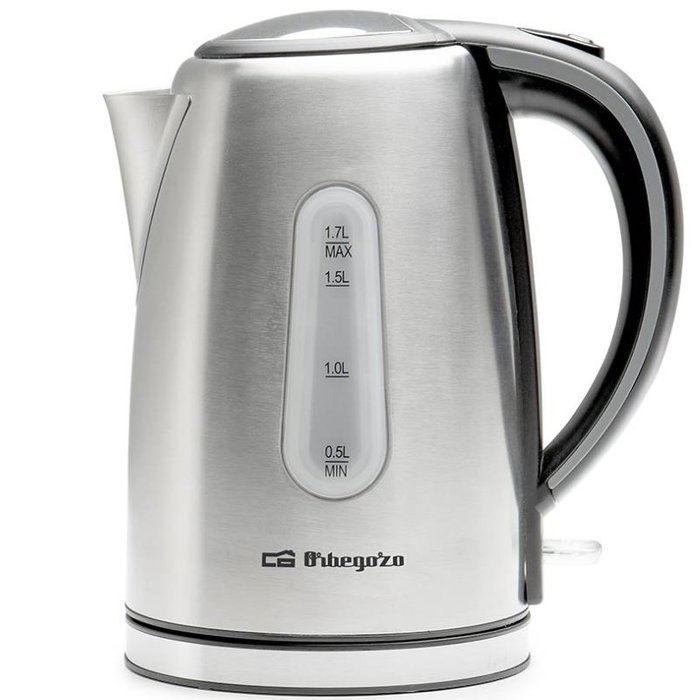 Orbegozo KT 6024 Hervidor de agua 1,7 L 2200 W Acero inoxidable Orbegozo KT 6024 Hervidor de agua 1,7 L 2200 W Acero inoxidable